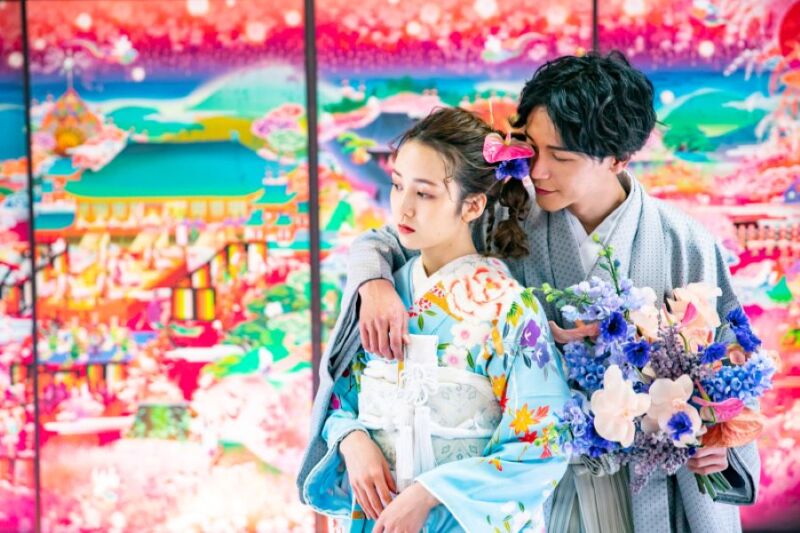 トレンド感がある和装ヘアまとめ～艶髪style～