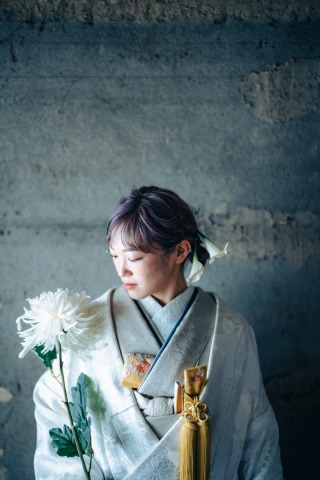 ブーケを生かしたコーディネート【かっこいいVer】