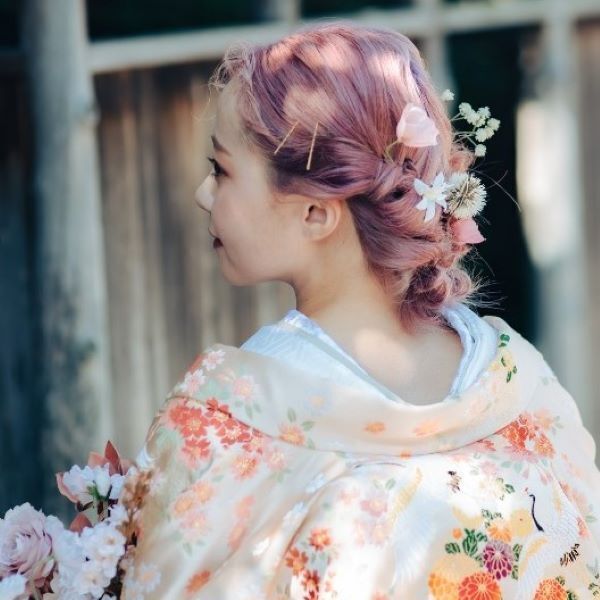 トレンド感がある和装ヘアまとめ~卑弥呼ヘア~