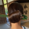 トレンド感がある和装ヘアまとめ～艶髪style～