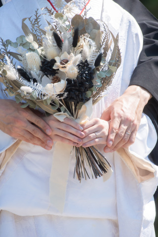 ブーケご持参で撮影いただきました