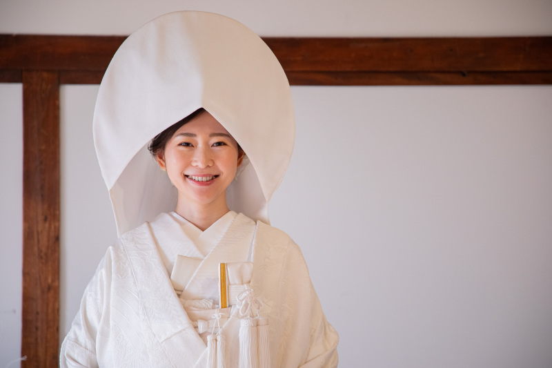 綺麗でかわいい綿帽子