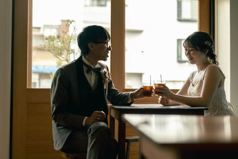 【studio clori.OSAKA】 二人の影伸びるロケーション撮影‼︎