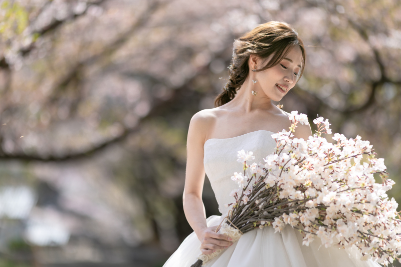 【Studio Clori.】桜シーズンまで後少し！ 〜桜×ドレス〜