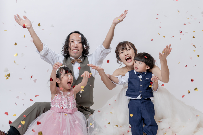 お子様と一緒に撮影するWedding Photo♪