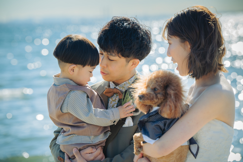 お子様と一緒に撮影するWedding Photo♪