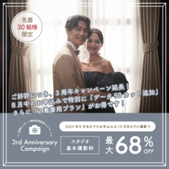 ご好評につき特別延長中!【3周年キャンペーン】スタジオデータ50カット追加無料!