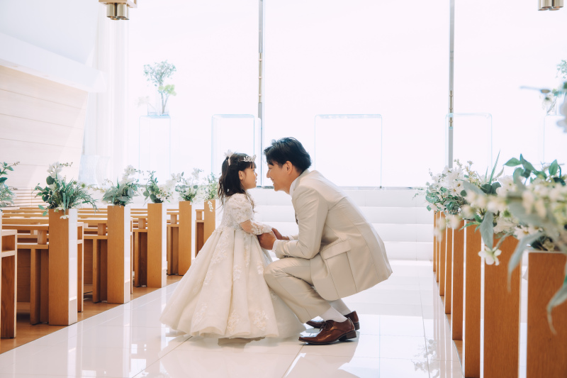 お子様と一緒のウェディングフォト♪
