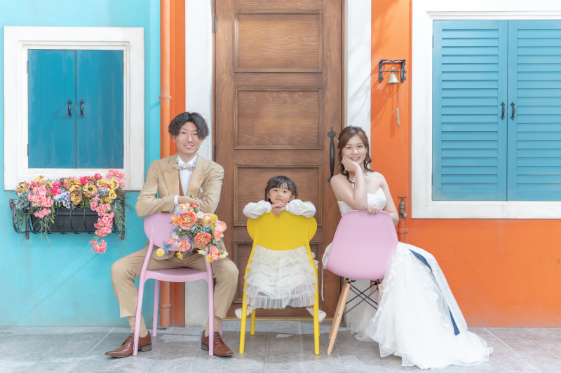 お子様と一緒に撮影するWedding Photo♪