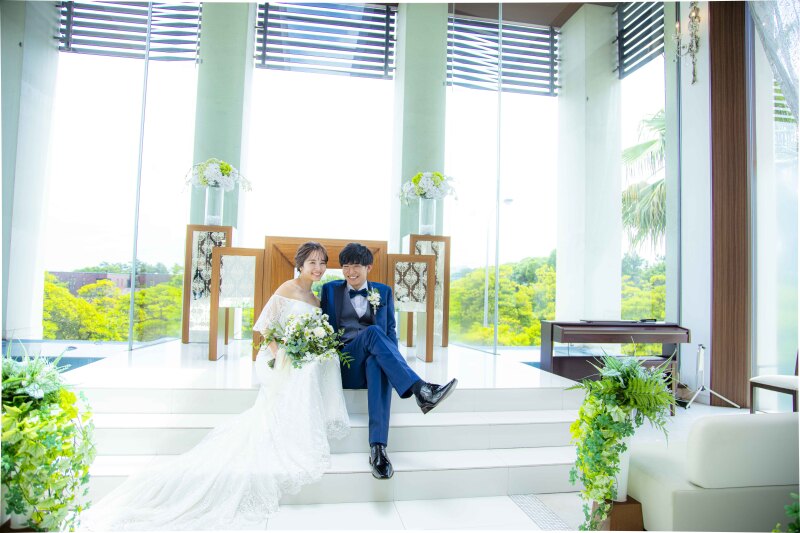 ＼こだわりポイント／結婚式場で撮影できる♪