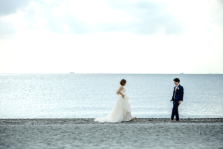 ＼こだわりポイント／海での撮影♪