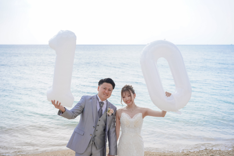 夕日に包まれるロマンチックフォト|サンセットプラン