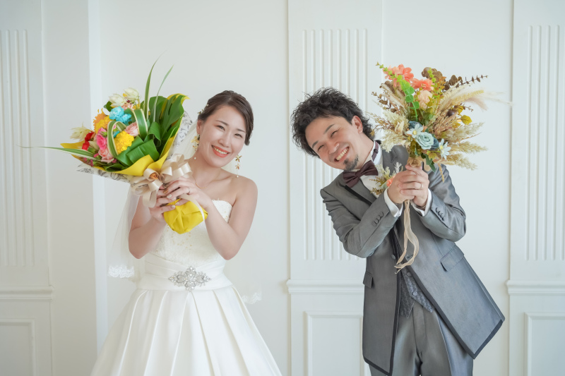 アラハビーチ＆高層階チャペル　沖縄ならではのフォトウェディング