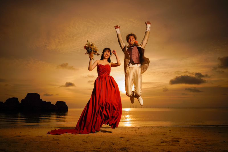 【沖縄フォトウェディング】カラードレス4選　"私らしさ"が輝く1着を♪