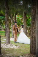 二人の笑顔が主役！アラハビーチで過ごすウェディング日和