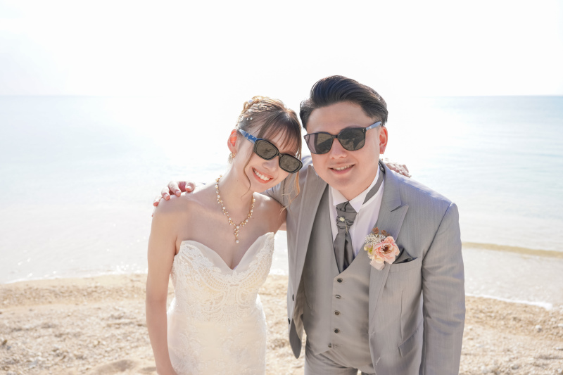 夕日に包まれるロマンチックフォト|サンセットプラン