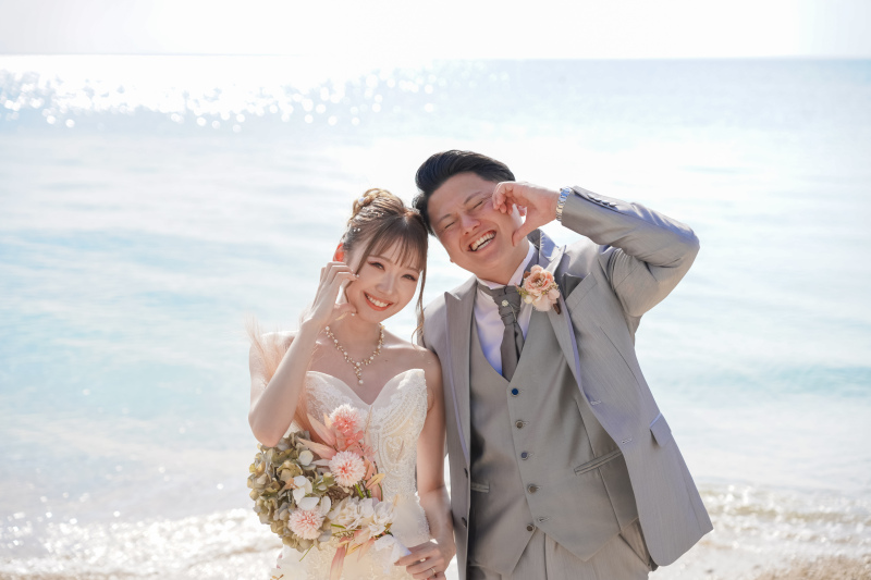 夕日に包まれるロマンチックフォト|サンセットプラン