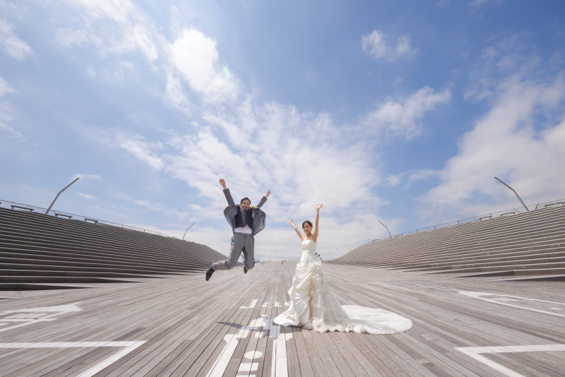 お二人の特別な一日を美しく残す!「大さん橋」で撮る想い出の結婚記念フォト