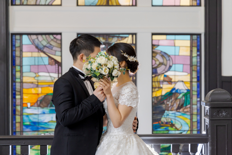 衣装がとびきり映えるロケ地!「横浜市開港記念会館」での前撮りがおすすめです♪