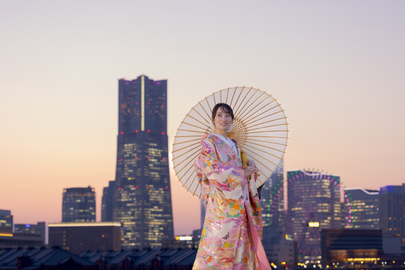 スタジオレイルの〝大さん橋〟前撮りサポート