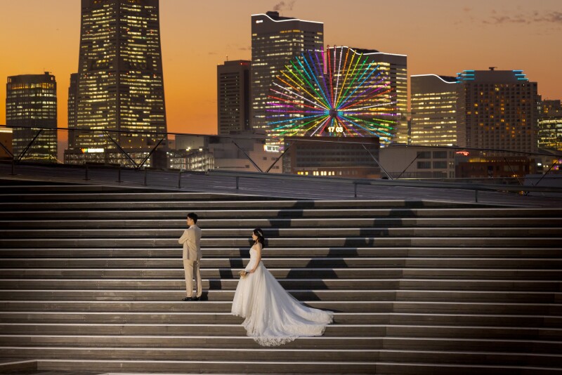 大さん橋で撮る夜景フォト！イルミネーションが彩る幻想的な空間