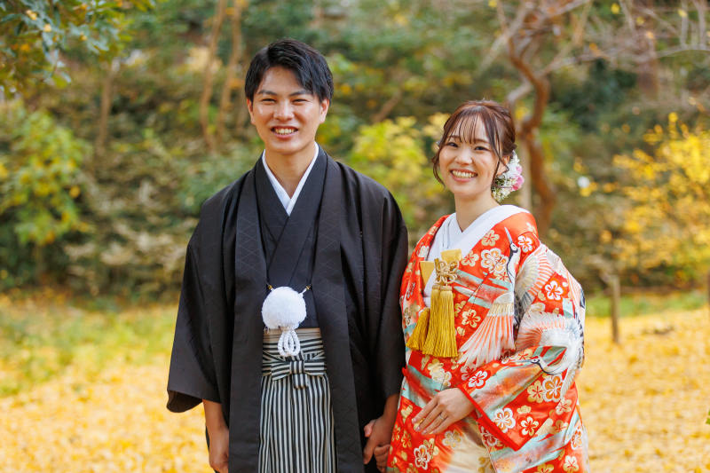 スタジオレイルで叶える三渓園の紅葉ロケーション撮影