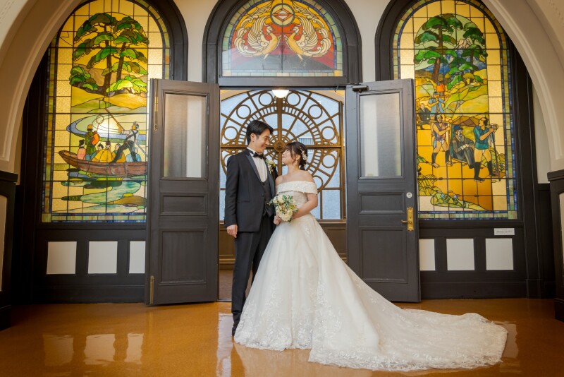 大さん橋でのフォトウェディング！時間帯によって変わる背景の印象