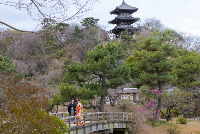 和装が映える前撮りスポット！三渓園で残す日本庭園フォトの美しさとは