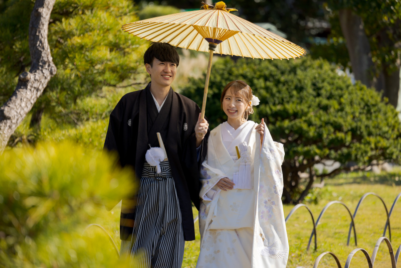 白無垢も色打掛も映える♬三渓園の晩秋で叶える幻想的な一枚を!