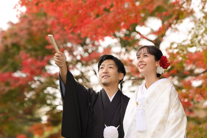 【秋の紅葉(こうよう)】和装ロケーション撮影《ご予約はお早めに!》