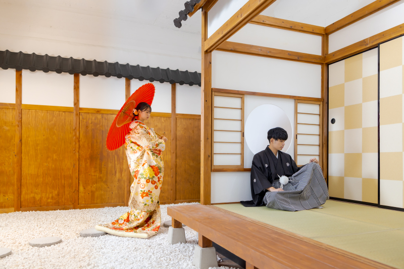 『三渓園』フォトウェディング！和モダンな前撮りをより引き立てる工夫