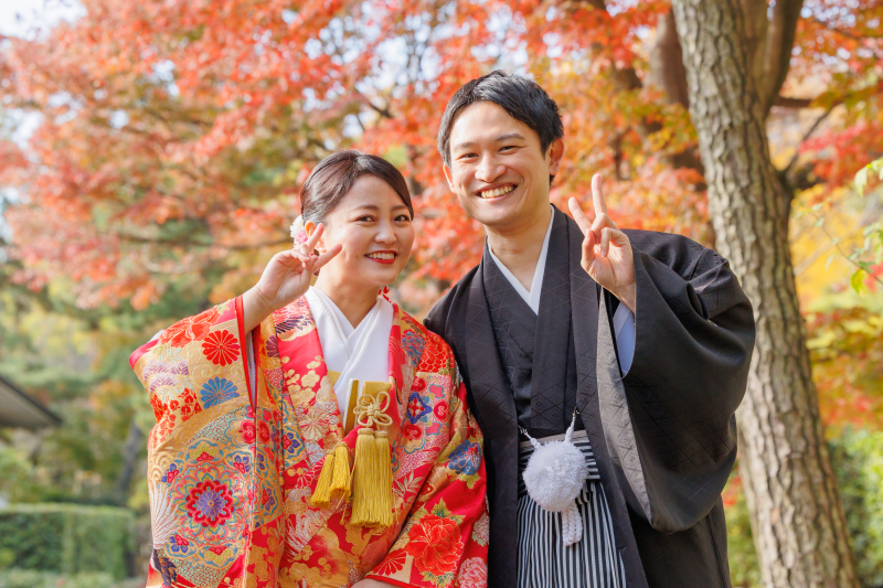 スタジオレイルで叶える三渓園の紅葉ロケーション撮影
