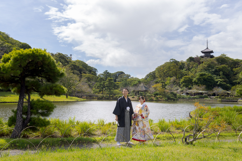 四季を背景にした和モダンなフォトウェディングとは?三溪園での前撮りで特別な一枚を