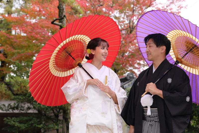 【秋の紅葉(こうよう)】和装ロケーション撮影《ご予約はお早めに！》