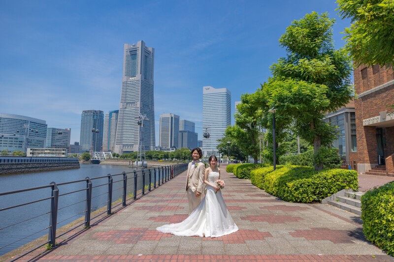 大さん橋の背景が映えるのはいつ？撮影時間で差がつく前撮り