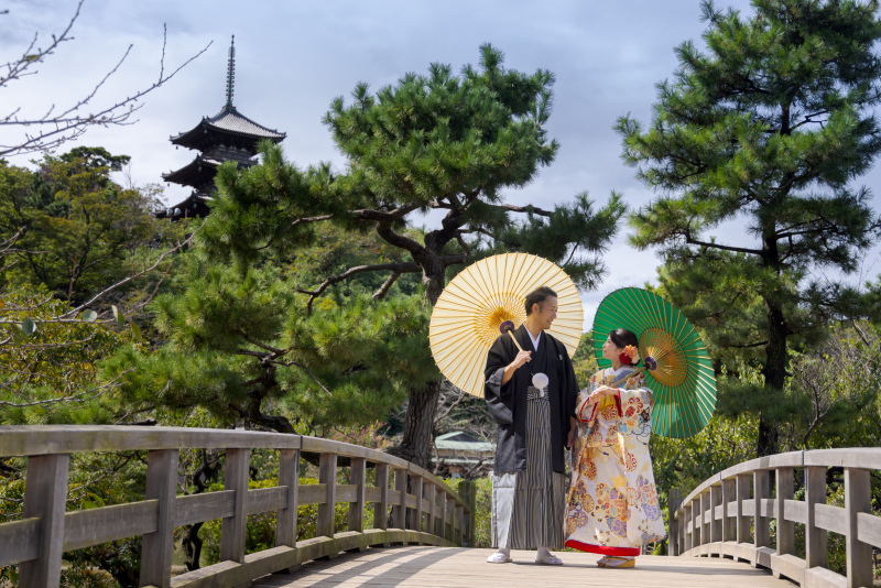 「横浜三溪園」での撮影! 風情溢れる和装フォトウェディング