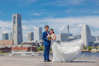 大さん橋で洋装での前撮りが映える撮影ポイント！