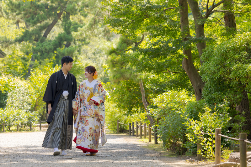 三渓園で新緑の和装前撮りを美しく残すには?