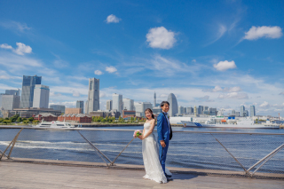 大さん橋でのロケフォト！昼間の撮影で出やすい雰囲気とは