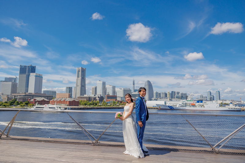 大さん橋でのロケフォト！昼間の撮影で出やすい雰囲気とは