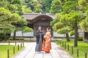 夏の三渓園を背景にした和装前撮りの魅力