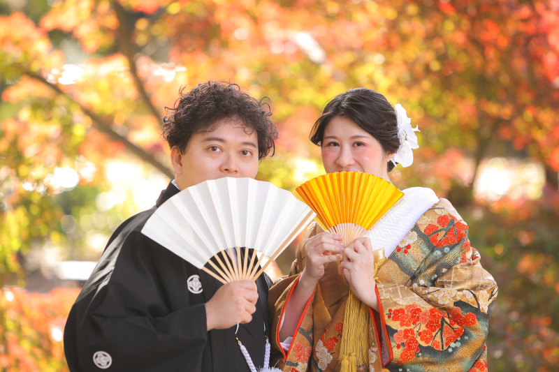 紅葉のウェディングフォト♪