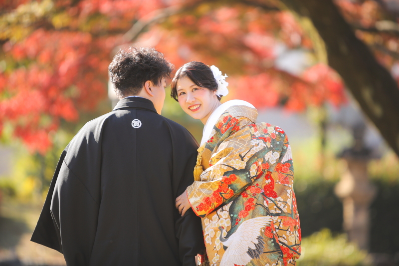 紅葉のウェディングフォト♪