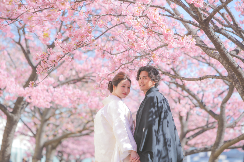春に向けてお花たくさんのウェディングフォト