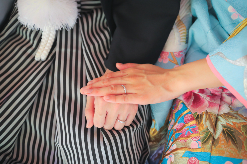 結婚指輪でフォトウエディング！