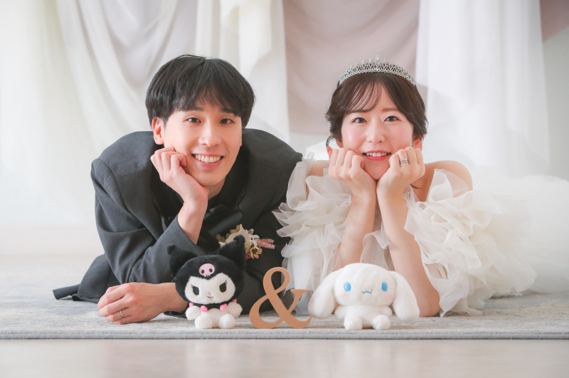 小物を使ったウェディングフォト♪
