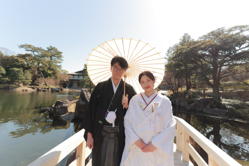 日本庭園での撮影