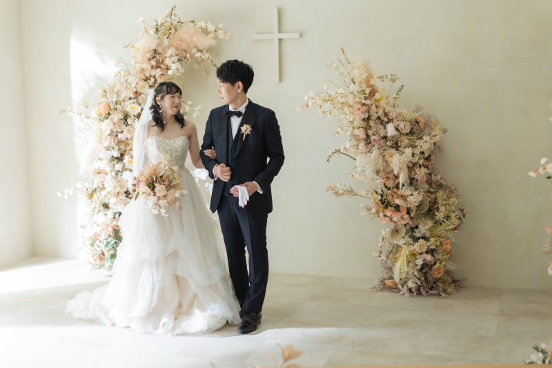 チャペルスタジオでの洋装撮影♡*･