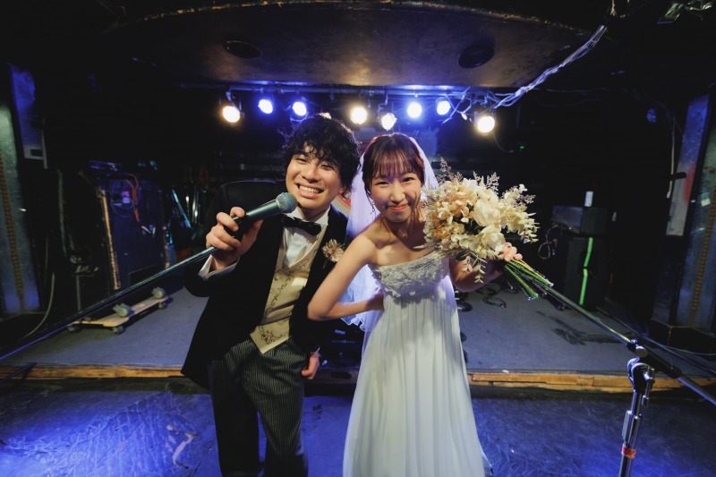 おふたり行きつけのライブハウスで撮影✨