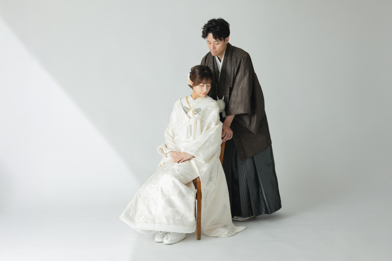 新郎新婦の和装コーディネート紹介
